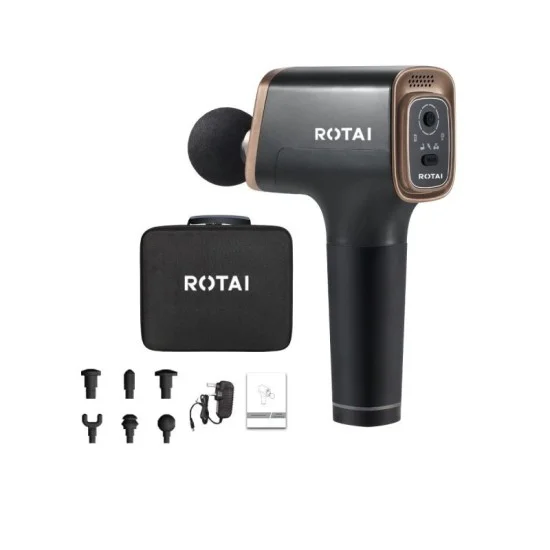 روتاي جهاز تدليك كبير , 3 أوضاع ، 6 ملحقات - أسود